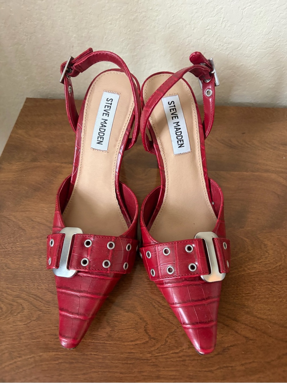 Red Steve Madden heels